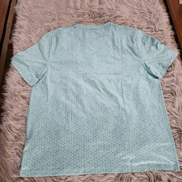 SPYDER Men's Printed Quick Dry Short Sleeve Rash Guard Vintage Green T-Shirt - Picture 2 of 4